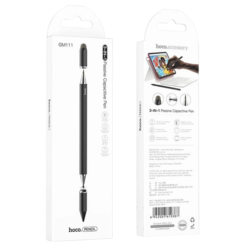 Hoco-GM111-Cool-Dynamic-series-Stylus-3-in-1-Passive-Universal-Capacitive-Pen-1-removebg-preview